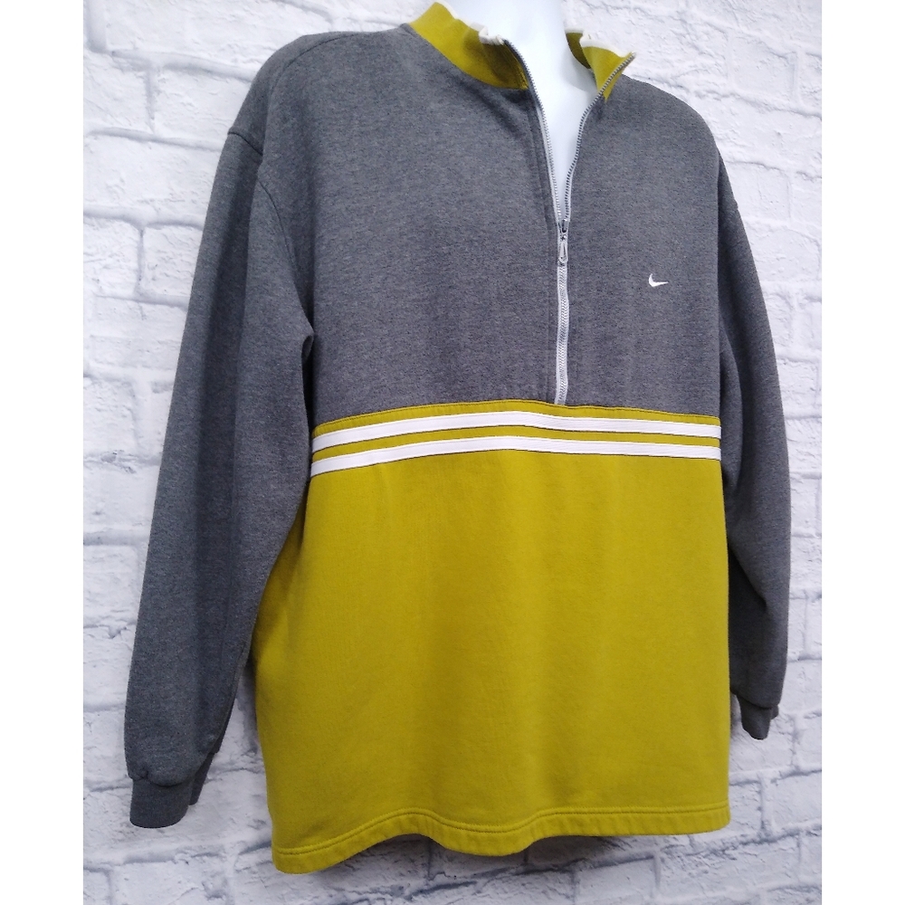 Vintage 90's Y2K Nike 1/4 Zip Sweatshirt XXL - Picture 2 of 6